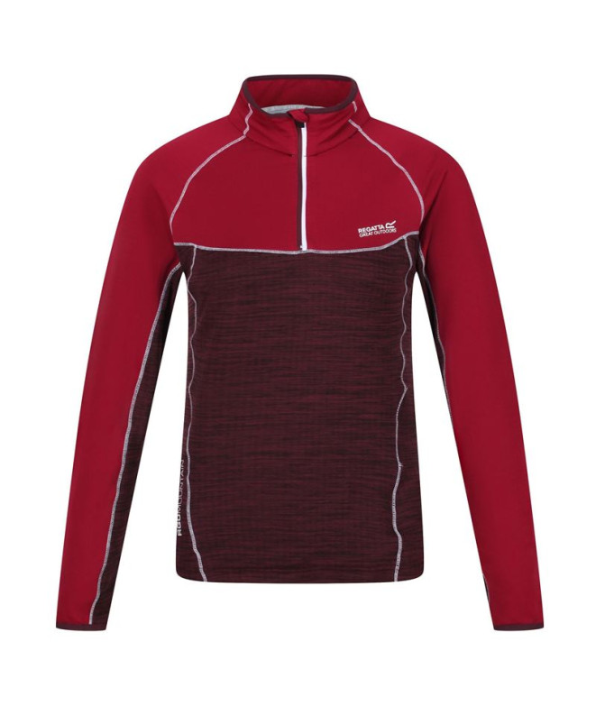 Fleece Regatta Hepley Lightweight Half-Zip W Vermelho escuro