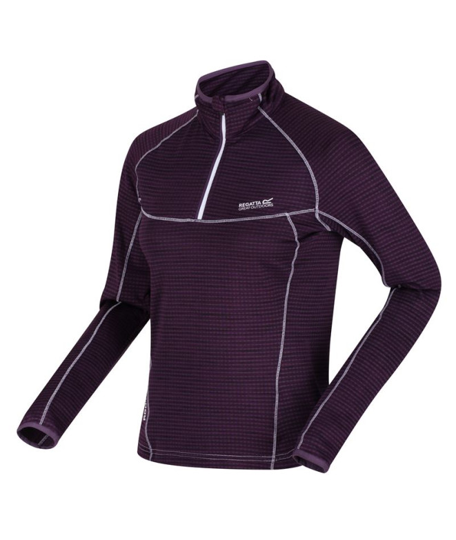 Camiseta Regatta Yonder Half-Zip W Dark purple