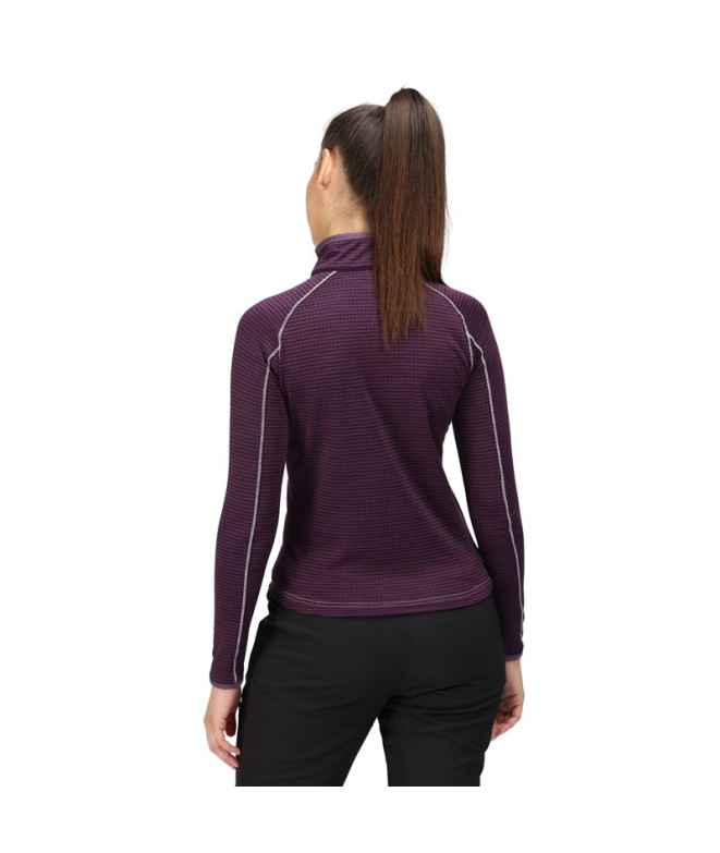 Camiseta Regatta Yonder Half-Zip W Dark purple