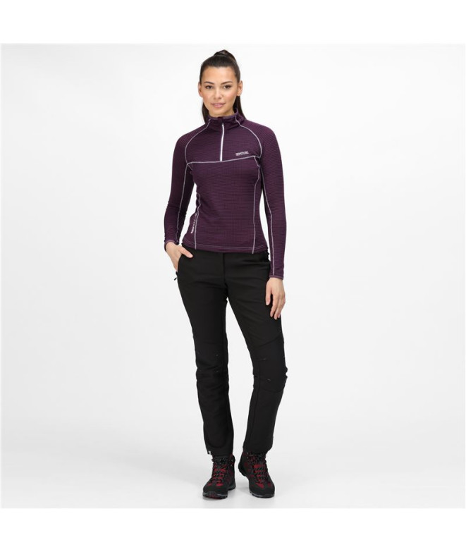T-shirt Regatta Yonder Half-Zip W Dark purple