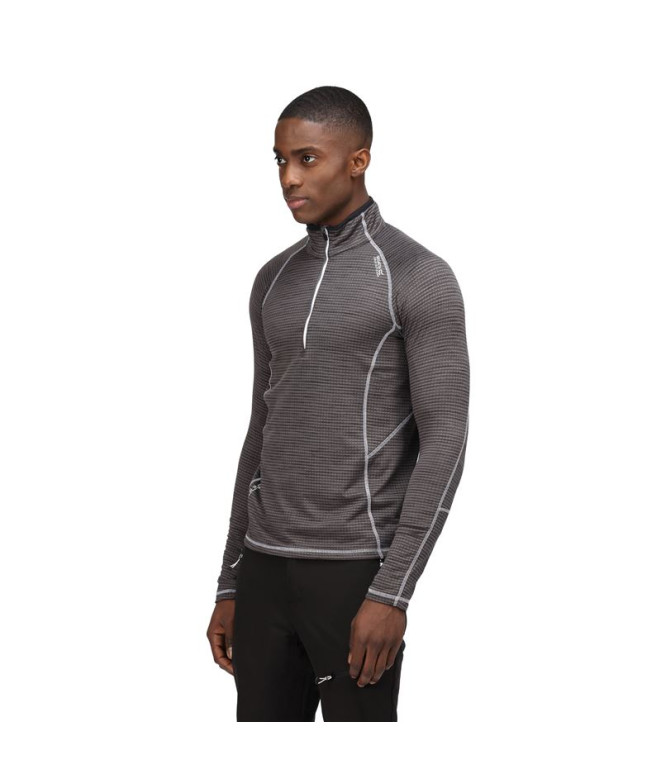 T-shirt Regatta Yonder Half-Zip M Gris foncé