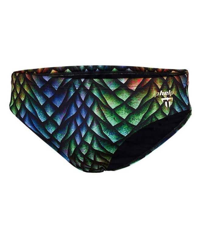 Maillot de bain de natation Aqua Sphere Peacock Slip 6.5CM M à motifs