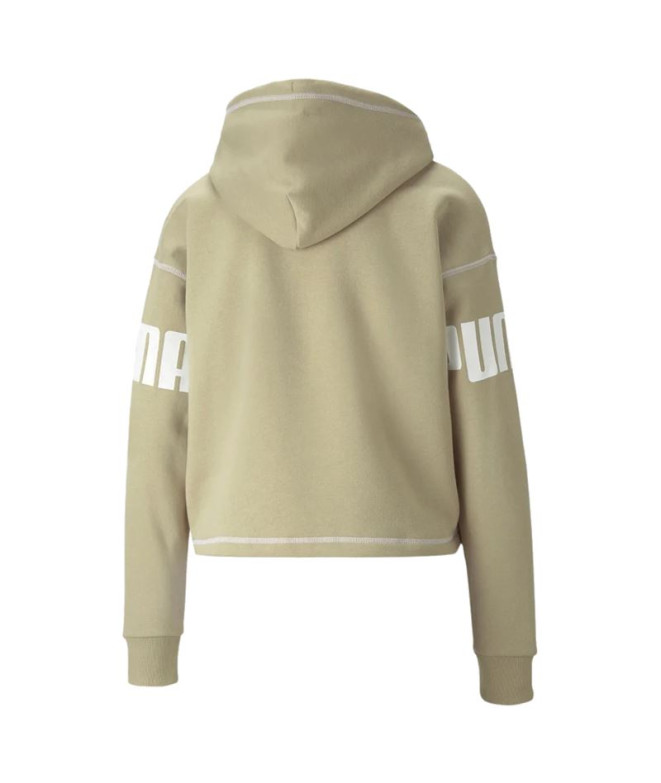 Sudadera Puma Power Hoodie Fl W Green