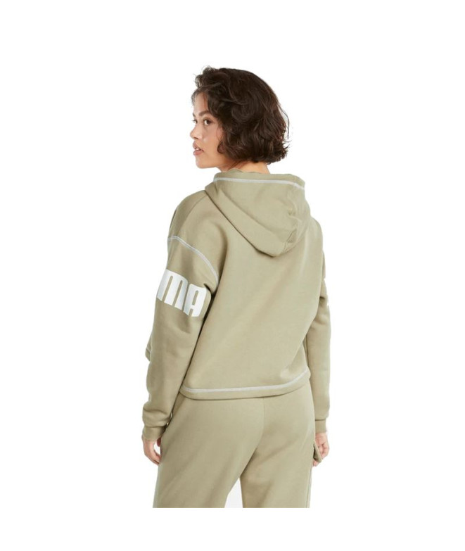 Moletom Puma Power Hoodie Fl W Green