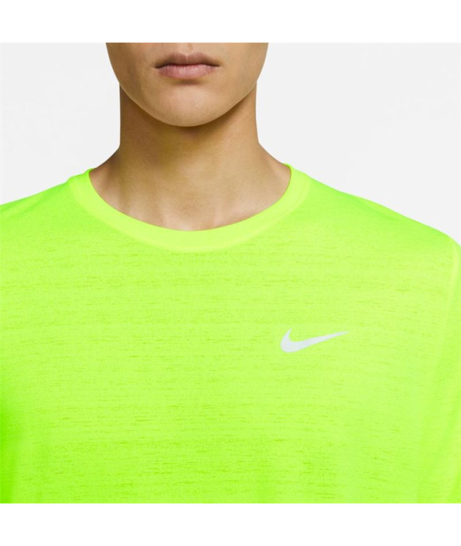 T-shirt de running Nike Dri-FIT Miler M Jaune