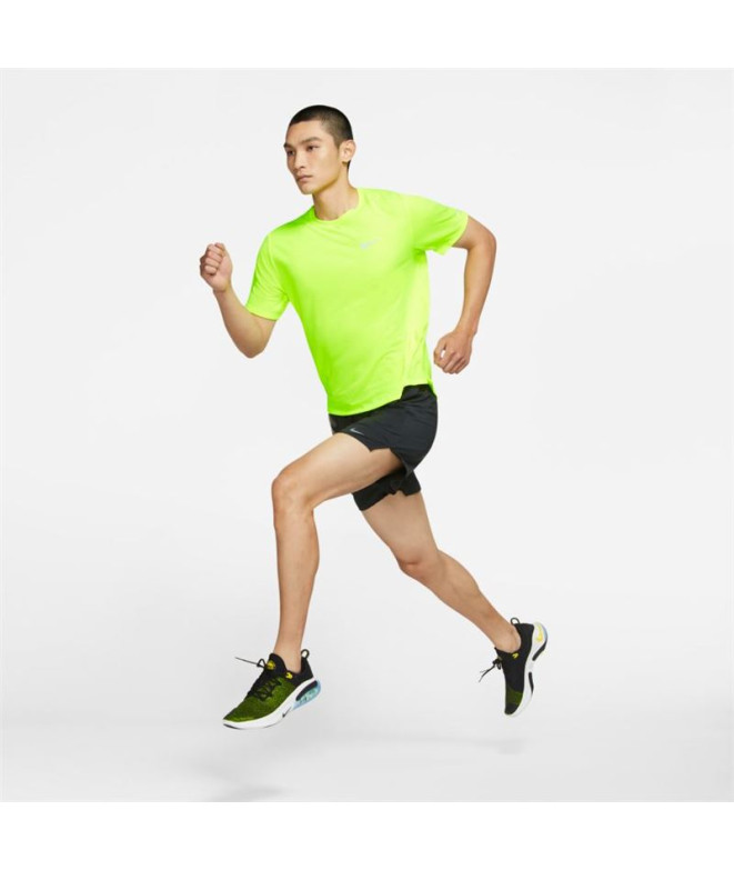 T-shirt de running Nike Dri-FIT Miler M Jaune