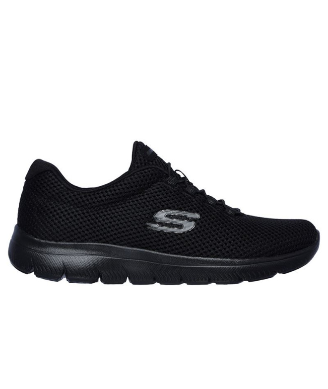 Chaussures Skechers Summits-Quick Lapse Femme Noir Mesh/ Trim