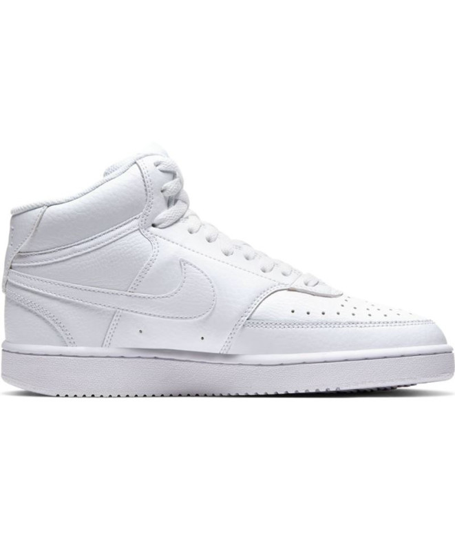 Chaussures Nike Court Vision Mid White Women's Chaussures