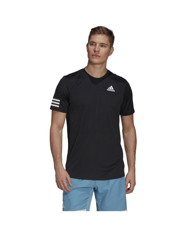T-shirt adidas Club Tennis 3-Stripes M Noir