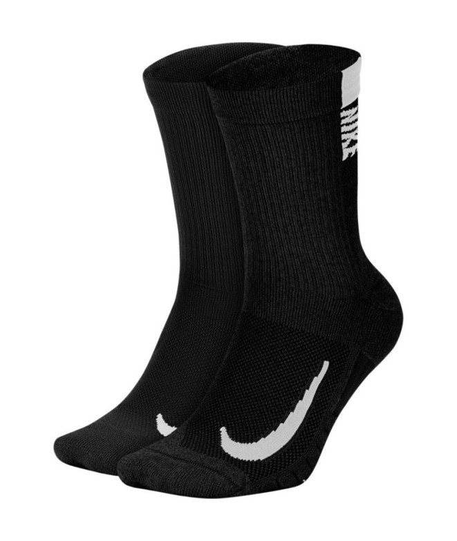 Chaussettes Nike Multiplier (2 paires) Noir