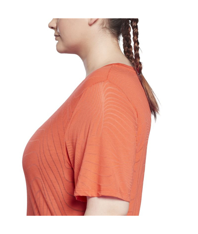 Camiseta Fitness Reebok do Vermelho Mulher