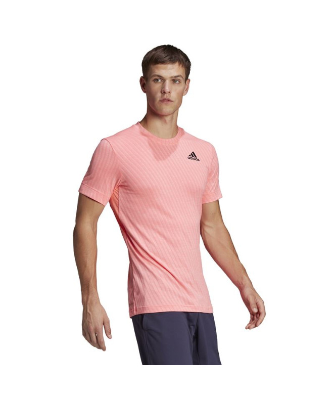 Camiseta de tenis adidas Freelift M Acid Red