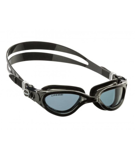 Gafas de natación Cressi Sub Flash Dark Negro-Ahumado