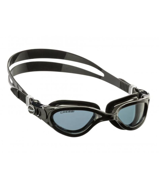 Gafas de natación Cressi Sub Flash Dark Negro-Ahumado