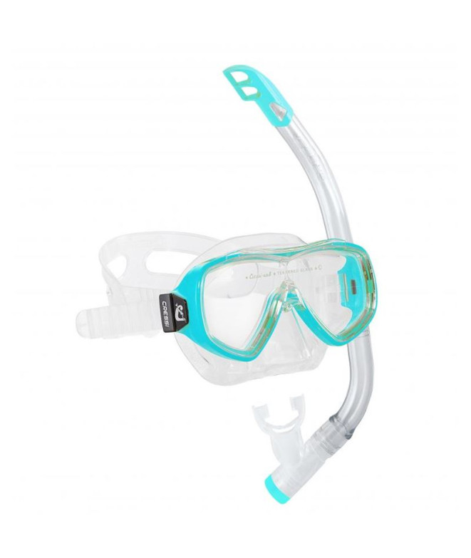 Kit de snorkel Cressi Sub Ondina VIP Aguamarina (Ondina + Top)