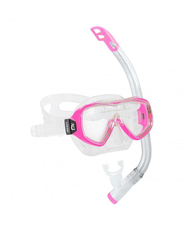 Kit snorkel Cressi Sub Top de Ondina VIP Rosa (Ondina + )