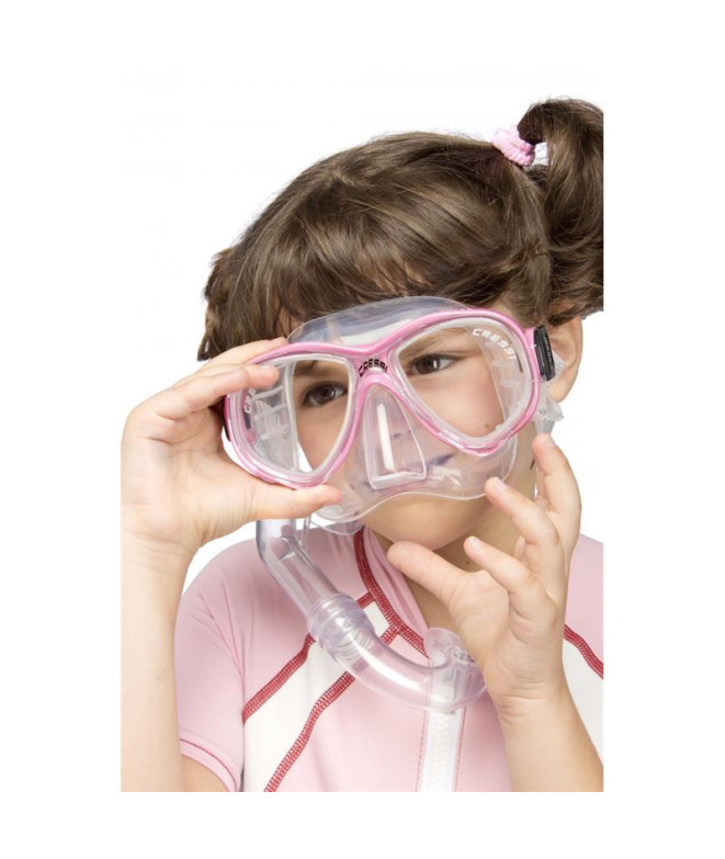 Kit de snorkel Cressi Sub Perla Junior Rosa...