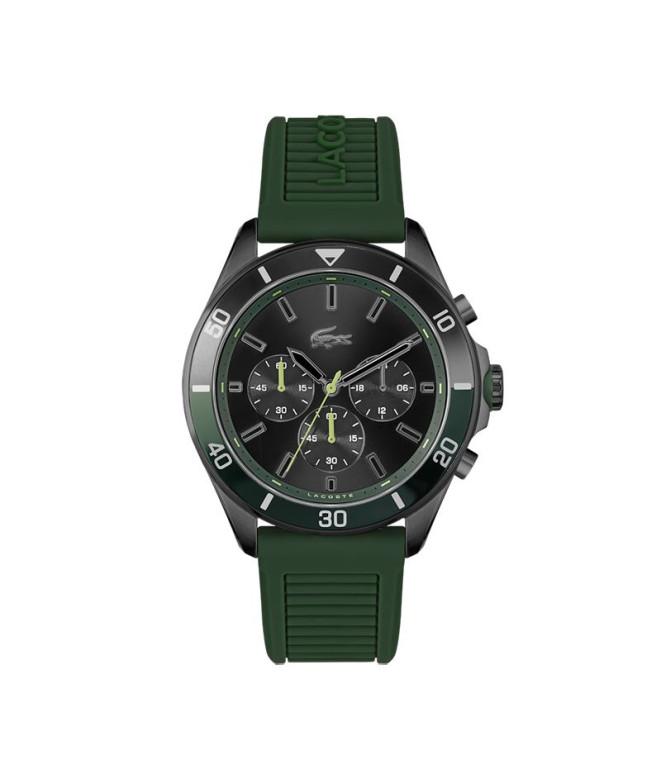 Reloj Lacoste Tiebreaker Cronógrafo IP 44mm Negro Verde