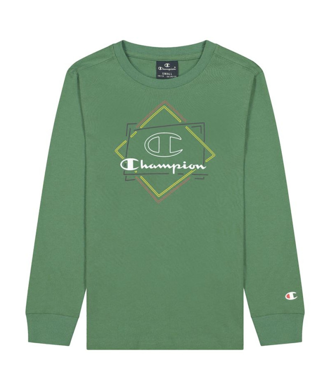 Camiseta Champion Athletic Crewneck Boy Green