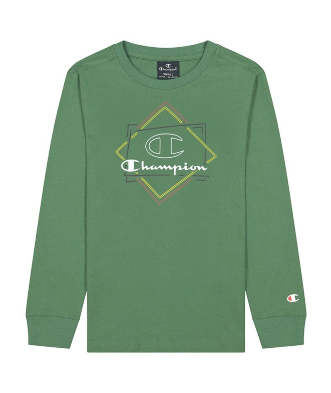 T-shirt Champion Athletic Crewneck Boy Green