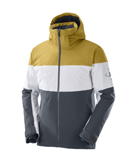 Casaco de esqui Salomon Slalom M Cinzento escuro