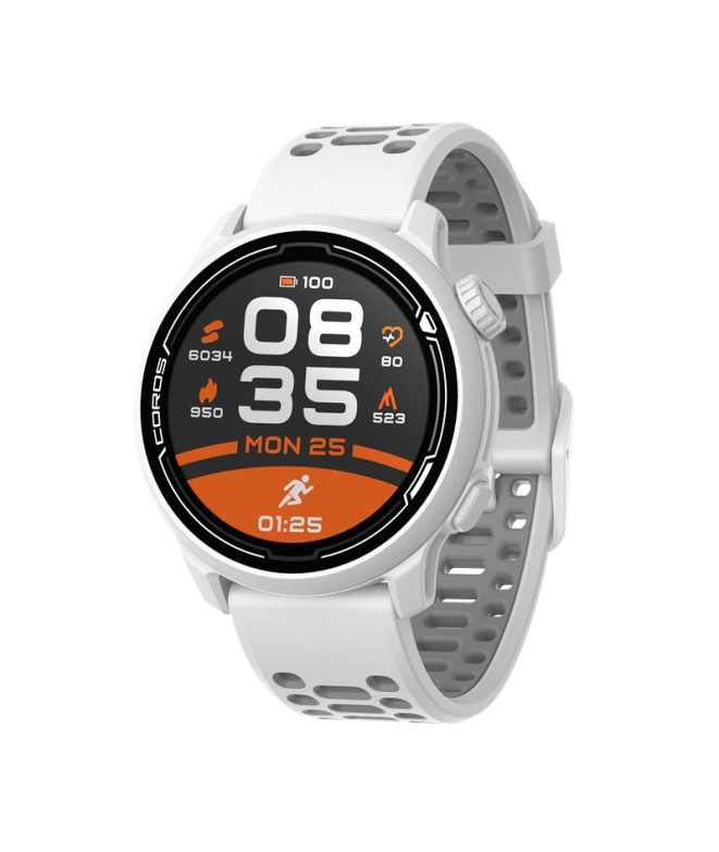 Relógio Coros Pace 2 Premium GPS Sport Branco Silicone