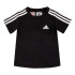Camiseta adidas Essential 3 Bandas Baby Black