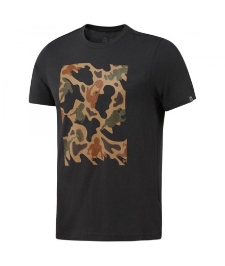 Camisola Sportswear Reebok Camisola de treino com camuflagem Camisola Sportswear Reebok Camisola de treino com camuflagem