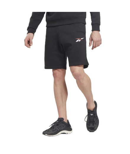 Short d'entraînement Reebok Vector Fleece Noir M 2