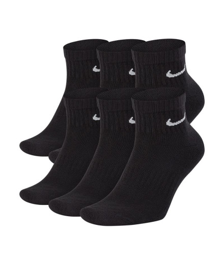 Pack de 6 Pares de Calcetines Nike Everyday Cushion Negro