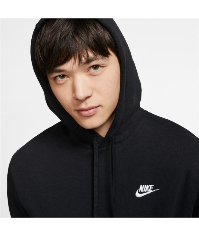 Sudadera Nike Sportswear Club Fleece Hombre Negro