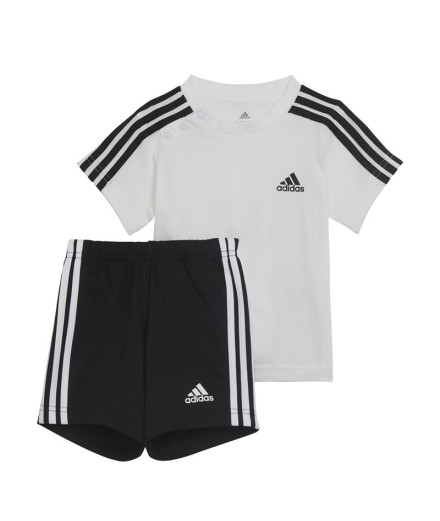 Conjunto adidas 3 Bandas Kids White
