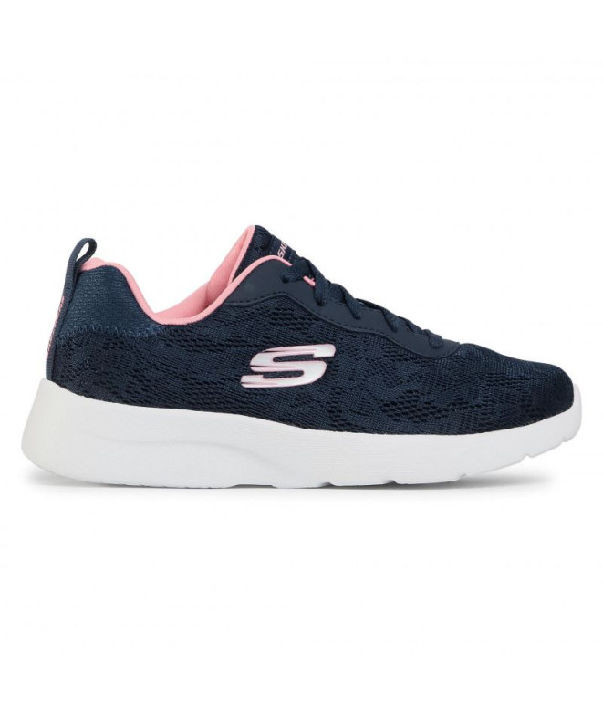 Sapatilhas Skechers Dynamight 2.0-Homesp Mulher Malha azul-marinho/Rosa