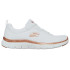 Chaussures Skechers Flex Appeal 4.0-Bril Femme Maille blanche/bordures or rose
