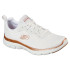 Chaussures Skechers Flex Appeal 4.0-Bril Femme Maille blanche/bordures or rose