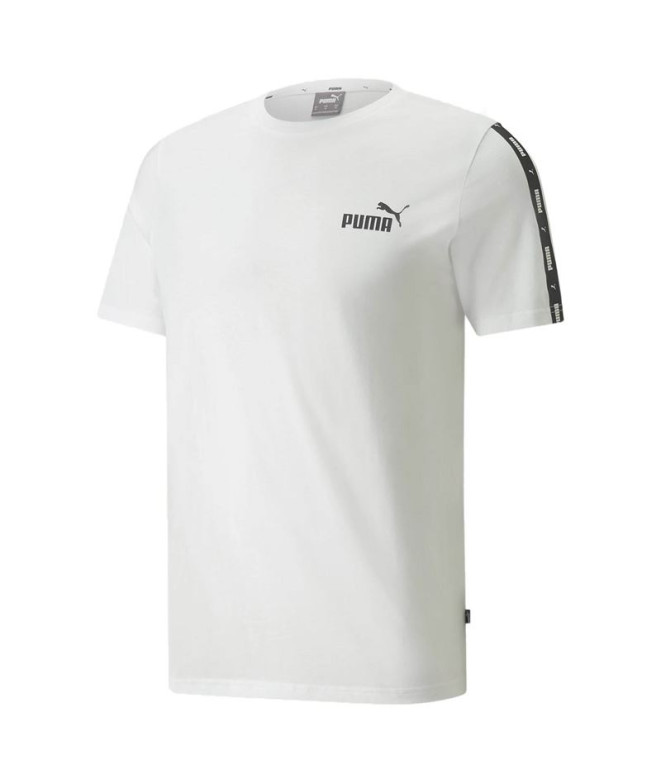 Camiseta Puma Ess+ Tape Hombre Blanco