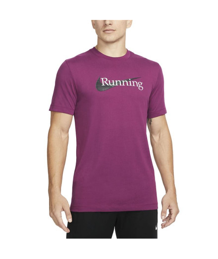 T-shirt Nike Dri-FIT M Pourpre