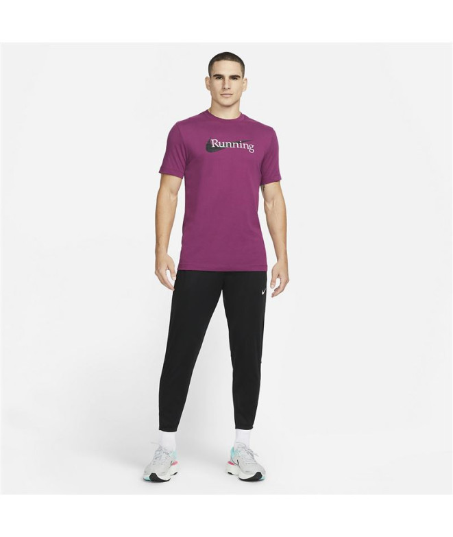 T-shirt Nike Dri-FIT M Pourpre