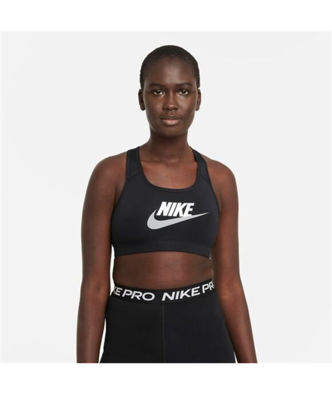 Sujetador deportivo Nike Dri-FIT Swoosh Grey