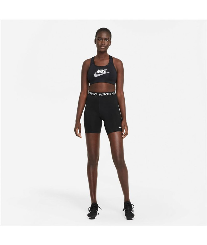 Brassiere de sport Nike Dri-FIT Swoosh Gris