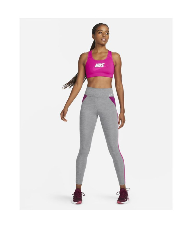 Brassiere de sport Nike Dri-FIT Swoosh Rose
