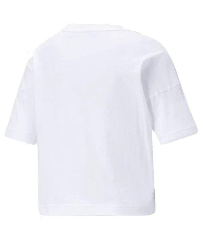 Puma Power Tape Cropped W White T-Shirt