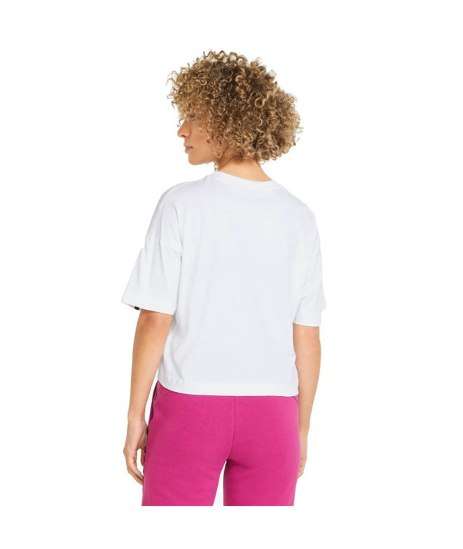 Puma Power Tape Cropped W White T-Shirt