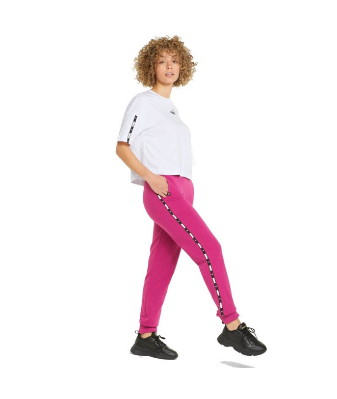 T-Shirt branca Puma Power Tape Cropped W