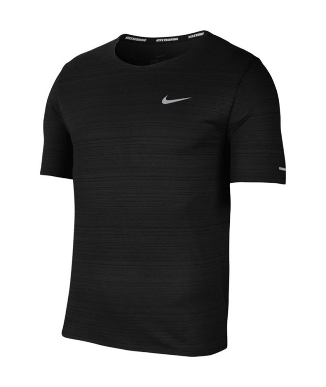 Camiseta de manga corta running Nike Dri-FIT Miler M Black