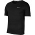 T-shirt running Nike manches courtes Dri-FIT Miler M Noir