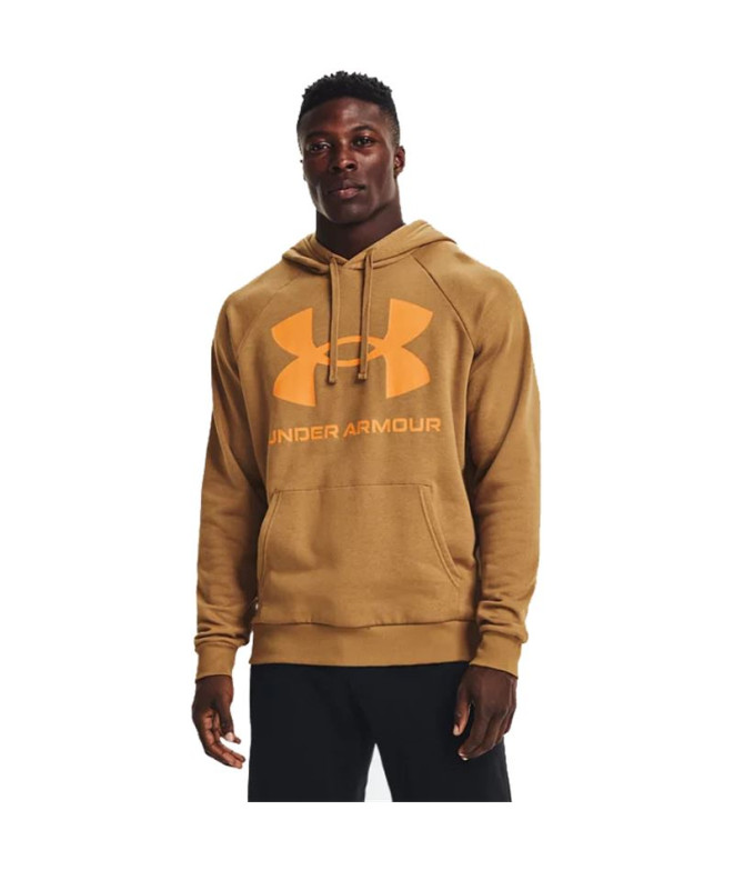 Sweatshirt Under Armour Rival Fleece Big Logo M Castanho