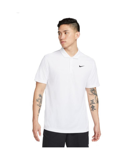 Polo tennis de NikeCourt Dri-FIT M Blanc