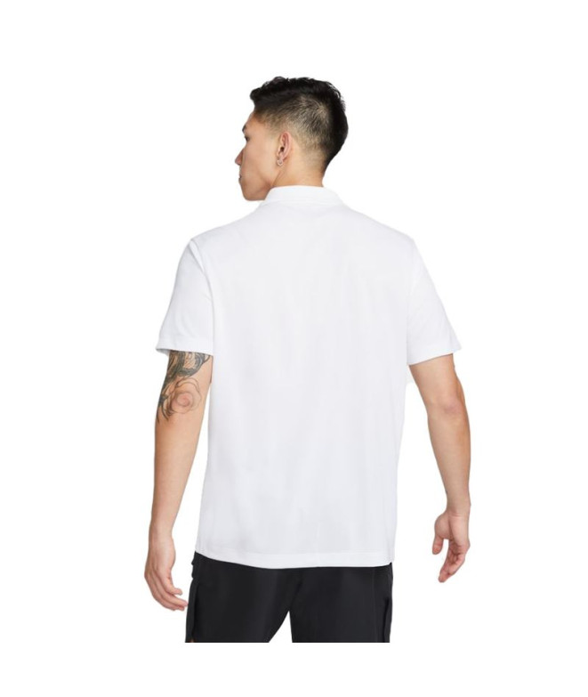Polo tennis de NikeCourt Dri-FIT M Blanc