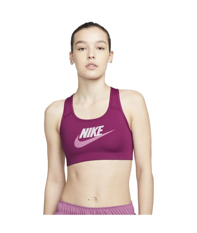 Soutien desportivo Nike Dri-FIT Swoosh W Sangria